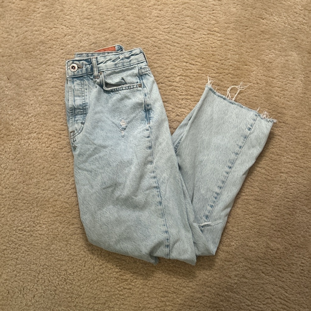Light Blue Distressed Women's Jeans